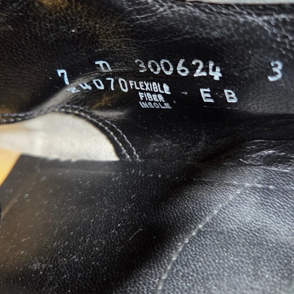 Florsheim Patent Leather Oxford Dress Shoes Men 7D Black Formal Plain Toe